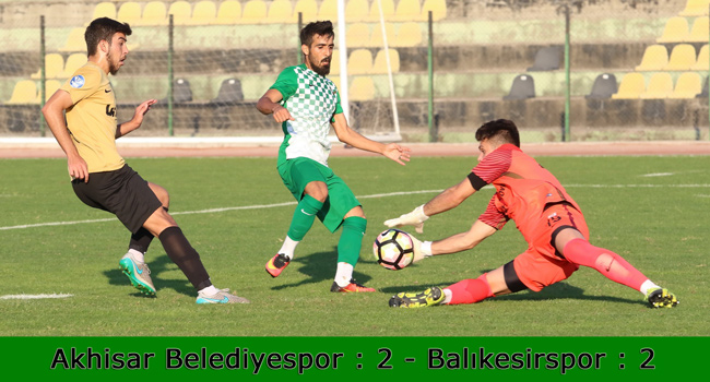 Akhisar Belediyespor : 2 - Balkesirspor : 2