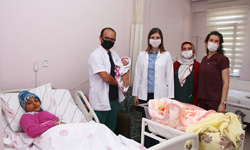 Kula Devlet Hastanesinde 2 yl sonra ilk doum