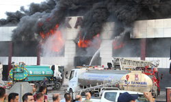 Manisa'daki mobilya fabrikas yangn kontrol altna alnd